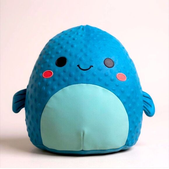 Squishmallows Refalo Blue Pufferfish Plush Toy - Picture 1 of 6